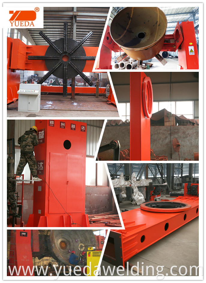 Yueda brand automatic pipe welding rotary positioner 2Ton turntable